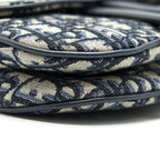 DIOR MINI SADDLE BAG BLUE OBLIQUE