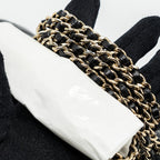 CHANEL TOP HANDLE MINI RECTANGULAR FLAP BAG LAMBSKIN BLACK LGHW(MICROCHIP)