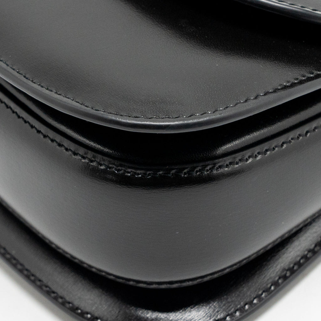 Gucci bamboo 1947 mini bag leather black with black hardware