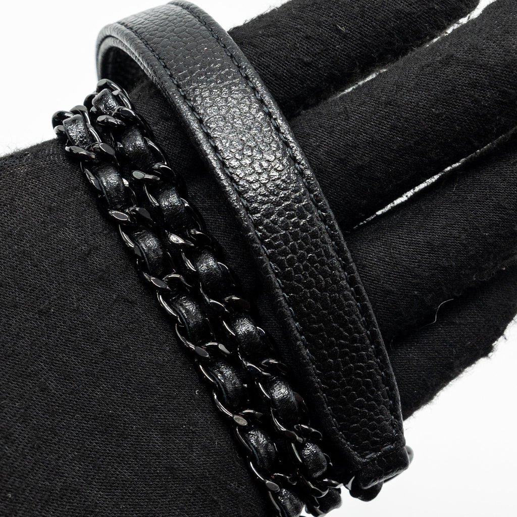 CHANEL SMALL COCO HANDLE CAVIAR SO BLACK / BLACK HARDWARE