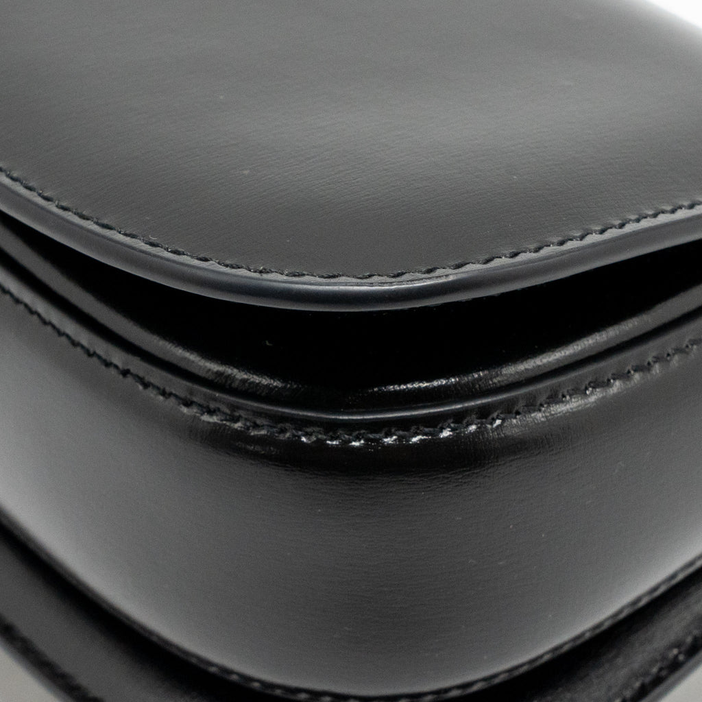 Gucci bamboo 1947 mini bag leather black with black hardware