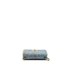 Chanel Pearl Crush Mini Rectangular Denim Blue GHW (Microchip)