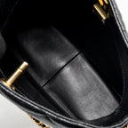 CHANEL QUILTED HOBO CAVIAR BLACK GHW (MICROCHIP)