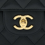 CHANEL CLASSIC JUMBO FLAP BAG CAVIAR BLACK GHW