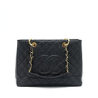 CHANEL GRAND SHOPPING TOTE BAG CAVIAR BLACK GHW