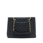 CHANEL GRAND SHOPPING TOTE BAG CAVIAR BLACK GHW