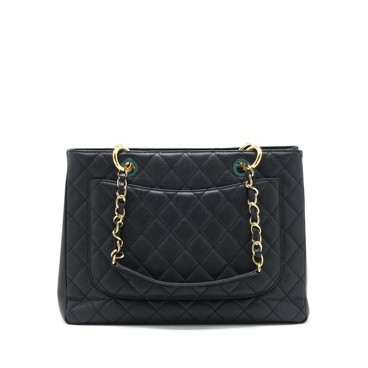 CHANEL GRAND SHOPPING TOTE BAG CAVIAR BLACK GHW