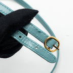 GUCCI JACKIE 1961 MINI SHOULDER BAG LEATHER BLUE GHW