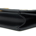 DIOR SMALL STUDDED DIORAMA BLACK GHW