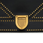 DIOR SMALL STUDDED DIORAMA BLACK GHW