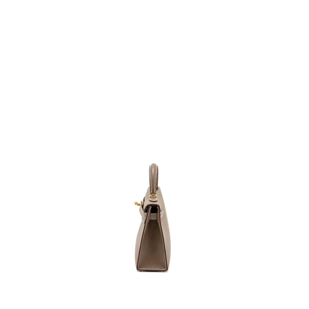 Hermes Mini Kelly II Epsom Etoupe GHW