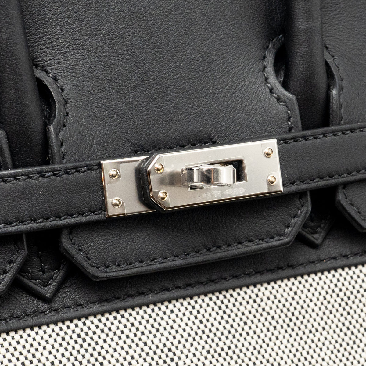 Hermes Birkin 25 toile swift / canvas black SHW