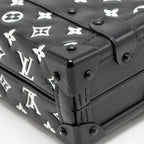 Louis Vuitton Petite Malle Monogram Embossed Leather Black/Red Multicolour Hardware