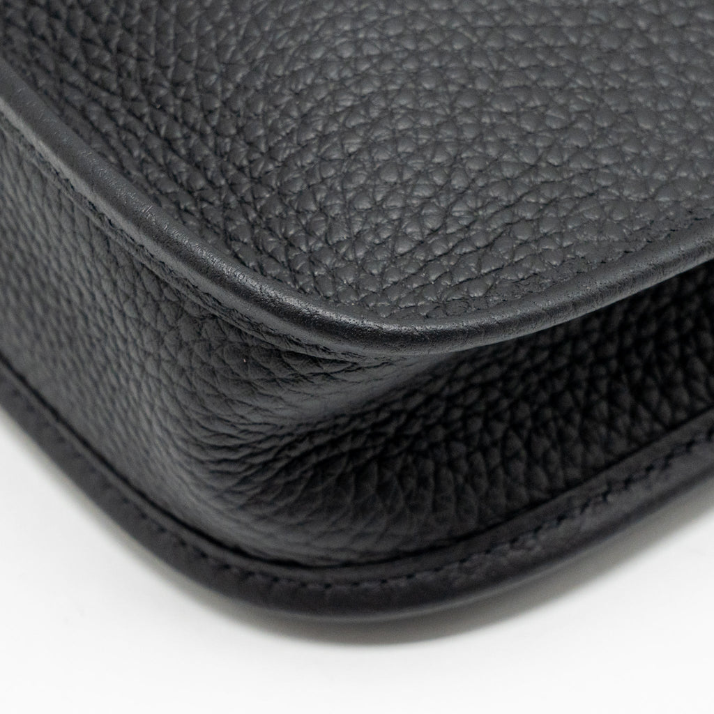 HERMES MINI EVELYNE CLEMENCE BLACK GHW