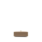 Hermes Mini Kelly II Epsom Etoupe GHW