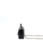 CHANEL TOP HANDLE MINI RECTANGULAR LAMBSKIN BLACK LGHW (MICROCHIP)