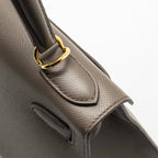 Hermes Kelly 28 Epsom Gris Etain GHW