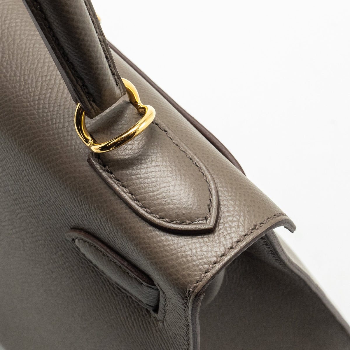 Hermes Kelly 28 Epsom Gris Etain GHW