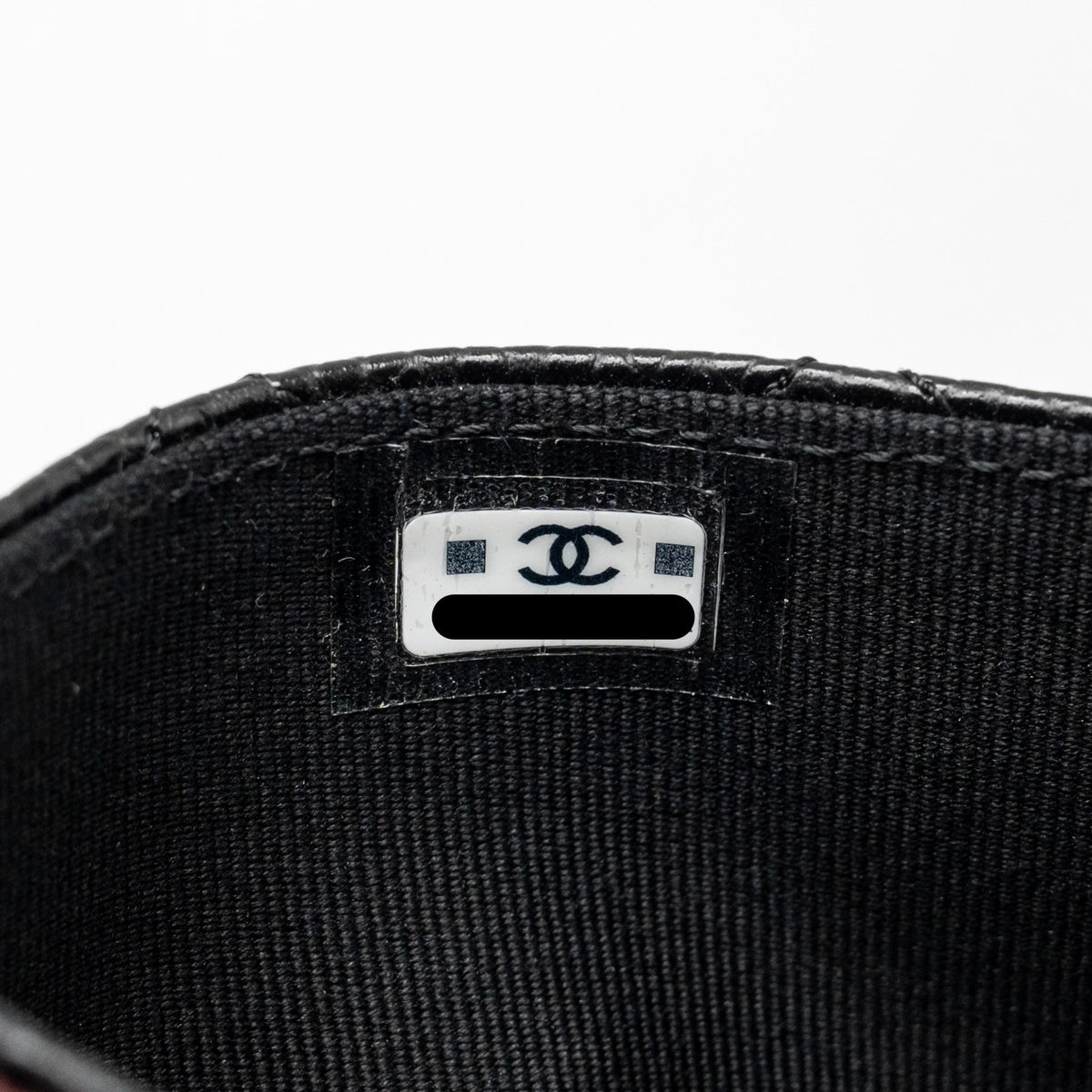 CHANEL CLASSIC FLAP CARD HOLDER CAVIAR BLACK GHW (MICROCHIP)