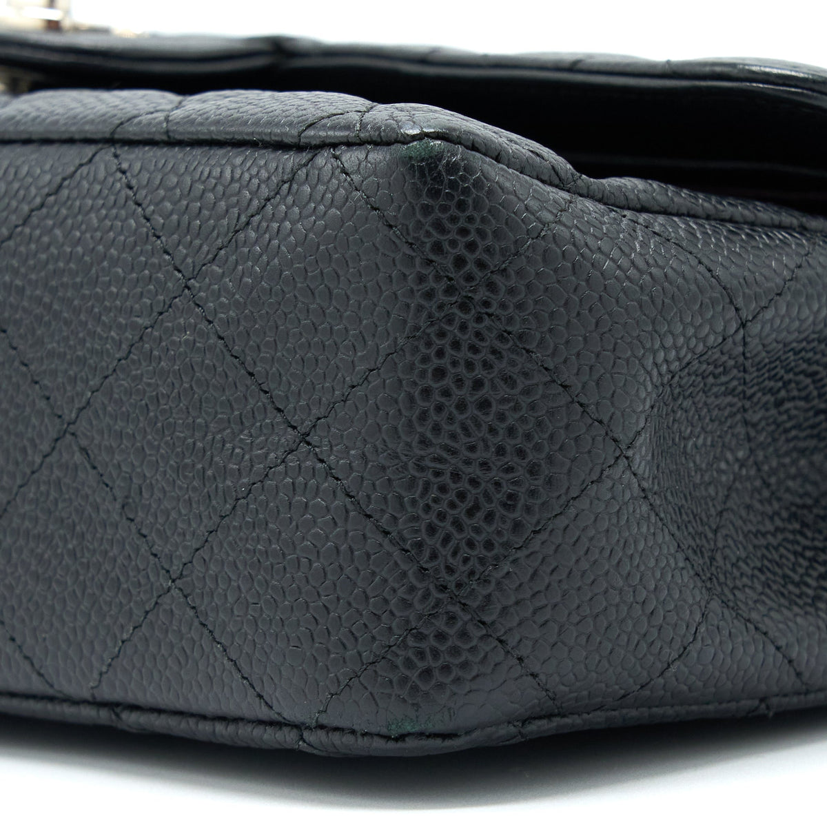 CHANEL MEDIUM CLASSIC FLAP BAG CAVIAR BLACK SHW