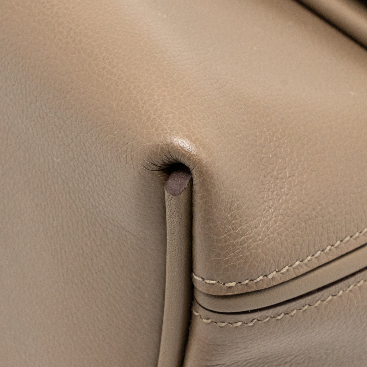 Hermes MINI 24/24 2424-21 BAG Evercolor/Swift Etoupe SHW