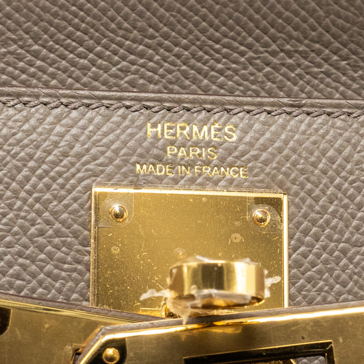 Hermes Kelly 28 Epsom Gris Etain GHW