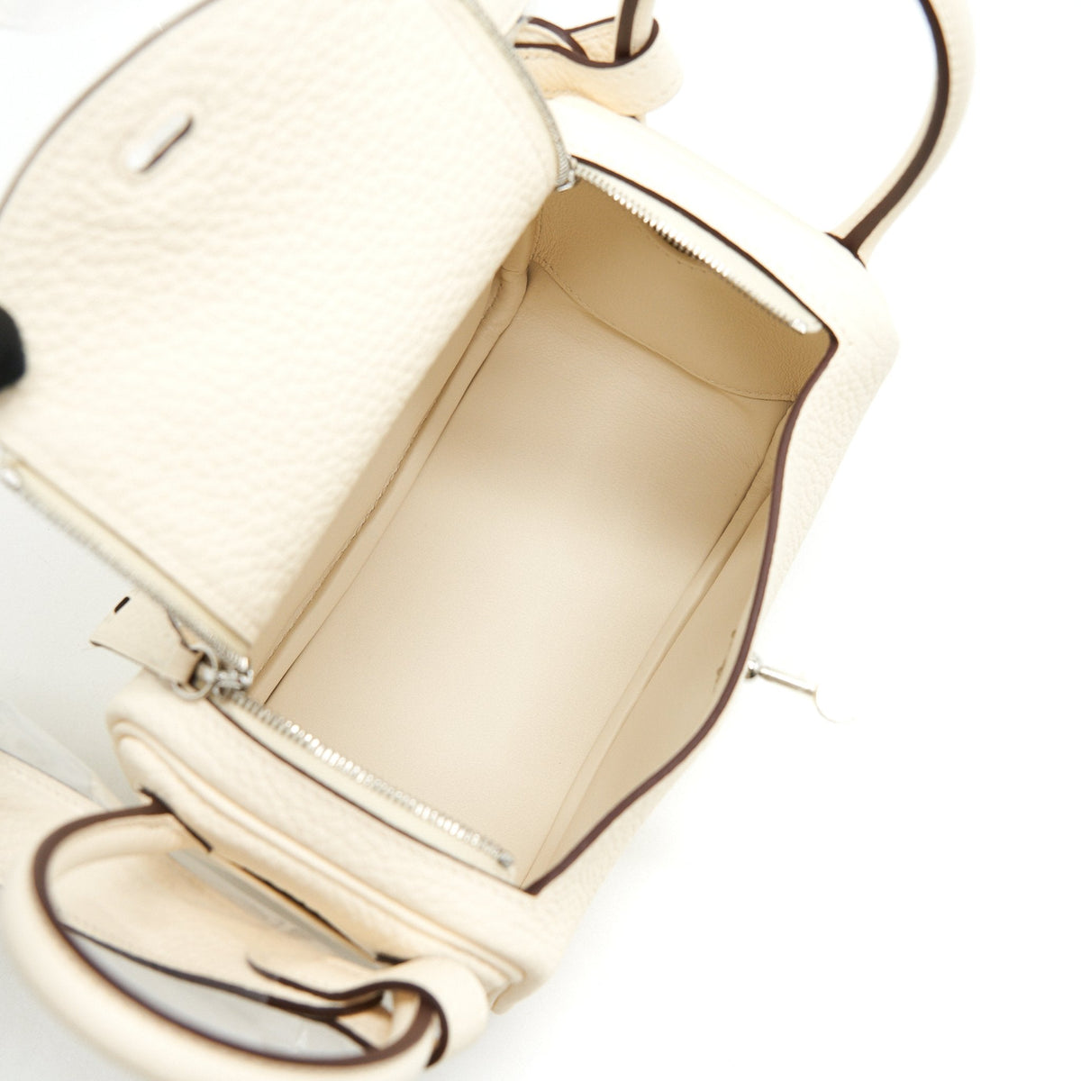 Hermes Mini Lindy Nata Clemence SHW