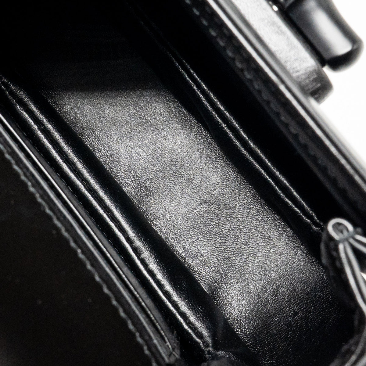 Gucci bamboo 1947 mini bag leather black with black hardware