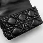 DIOR MEDIUM DIOR CARO BAG CALFSKIN SO BLACK