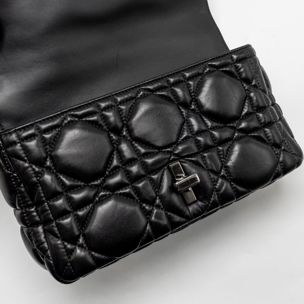 DIOR MEDIUM DIOR CARO BAG CALFSKIN SO BLACK