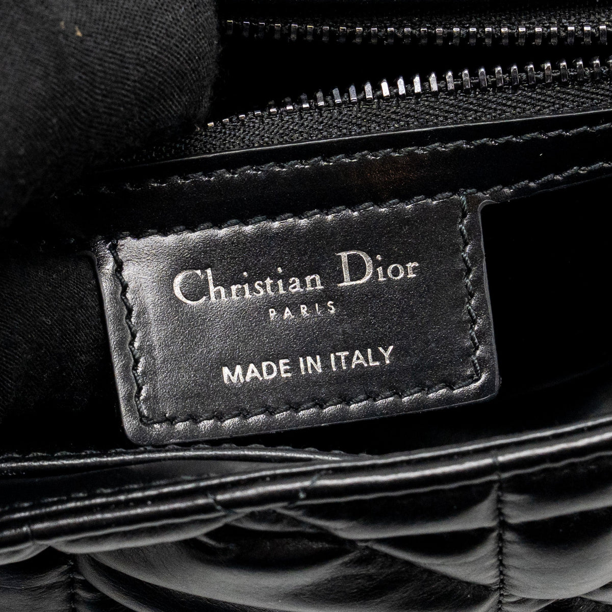 DIOR MEDIUM DIOR CARO BAG CALFSKIN SO BLACK