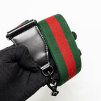 Gucci bamboo 1947 mini bag leather black with black hardware