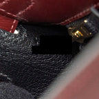 HERMES KELLY 25 SPECIAL ORDER SOMBRERO ROUGE H BRUSHED GHW