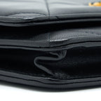 CHANEL 19 WALLET ON CHAIN LAMBSKIN BLACK MULTICOLOUR HARDWARE
