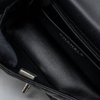 CHANEL MINI RECTANGULAR FLAP BAG LAMBSKIN BLACK SHW (MICROCHIP)