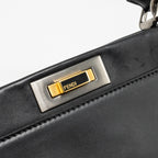 FENDI LARGE PEEKABOO BAG CALFSKIN BLACK GHW