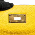 Hermes shoulder kelly clemence 9D Jaune Amber GHW