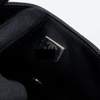 CHANEL MINI RECTANGULAR FLAP BAG LAMBSKIN BLACK SHW (MICROCHIP)