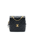 CHANEL 22P FLAP BACKPACK CAVIAR BLACK GHW (MICROCHIP)