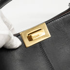 FENDI PEEKABOO X-LITE MEDIUM CALFSKIN BLACK GHW