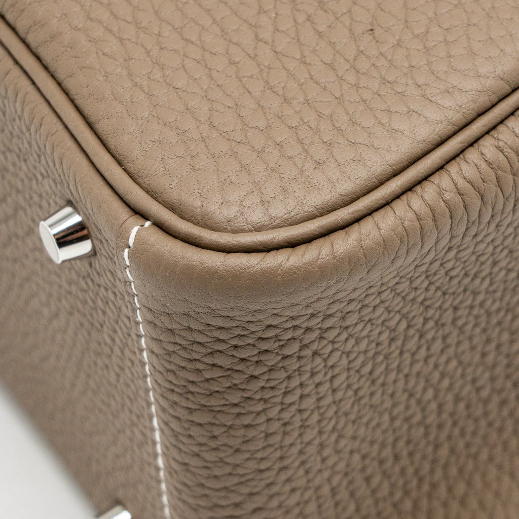 Hermes mini lindy II clemence etoupe SHW