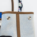 HERMES GARDEN PARTY 36 NEGONDA/CANVAS ECRU/ALEZAN/BLUE BILL SHW