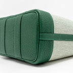Hermes Neo Garden Party 23 Canvas/Negonda ecru/Vert Moyen SHW