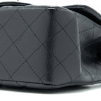 CHANEL CLASSIC MINI SQUARE FLAP BAG CAVIAR BLACK SHW