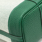 Hermes Neo Garden Party 23 Canvas/Negonda ecru/Vert Moyen SHW