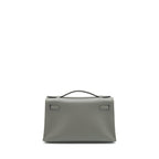 HERMES KELLY POCHETTE SWIFT 0L GRIS MEYER GHW