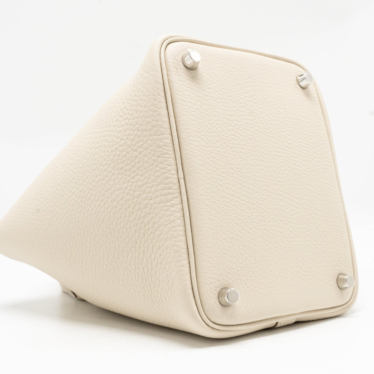 Hermes Picotin 18 Lock Bag Clemence Craie SHW