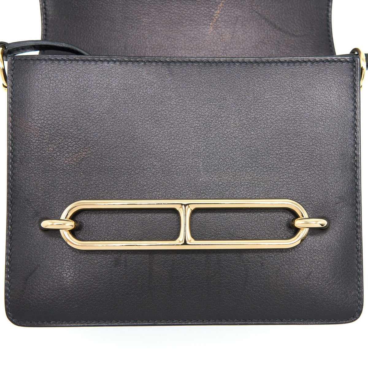 HERMES MINI ROULIS EVERGRAIN BLACK GHW