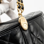 CHANEL PICNIC VANITY LAMBSKIN BLACK GHW (MICROCHIP)
