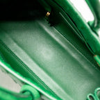 Saint Laurent/YSL Nano Sac de Jour Tote Ostrich Green GHW